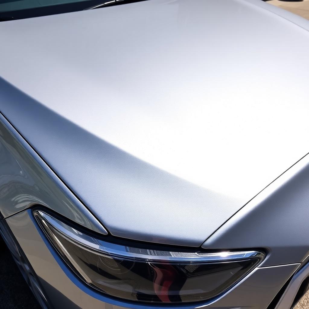 Silver sedan ceramic coating